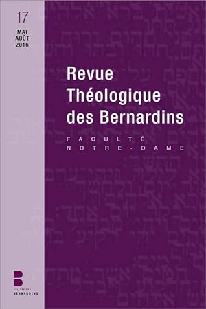 Revue théologique des Bernardins 17 - Collège Des Bernardins