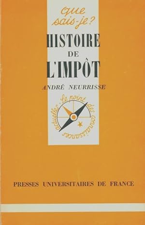 Image du vendeur pour Histoire de l'imp?t - Henry Laufenburger mis en vente par Book Hmisphres