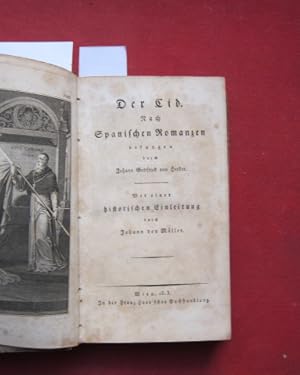 Bild des Verkufers fr Der Cid. Nach Spanischen Romanzen besungen durch Johann Gottfried von Herder. Mit einer historischen Einleitung durch Johann von Mller. [Herder`s smmtliche Werke: 3. Band.] zum Verkauf von Versandantiquariat buch-im-speicher