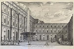 VEDUTA DEL GRAN CORTILE DI BELVEDERE J. C. J. Friedrich secundum Piranesi,