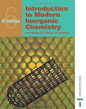 Seller image for Introduction to Modern Inorganic Chemistry (6th Edition) for sale by WeBuyBooks