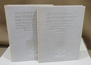 Zeitgenössische Dichter. Übertragen v. Stefan George. 2 Bände.