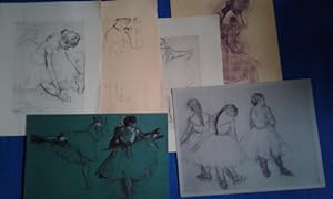 Zehn Ballettstudien von Edgar Degas.