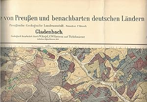 Seller image for Gladenbach Blatt 3044 (spter 5217) Landkarte Mastab 1 : 25.000. Ausgabe 1933 (Geologische Karte von Preuen und benachbarten deutschen Lndern) for sale by Paderbuch e.Kfm. Inh. Ralf R. Eichmann