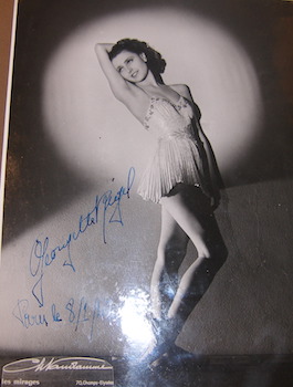 Autographed B&W Photo of Georgette Rigel.