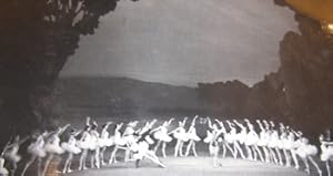 B&W Photo of ballet "Le Lac des Cygnes" featuring Paulette Dynalix, Serge Peretti & others.