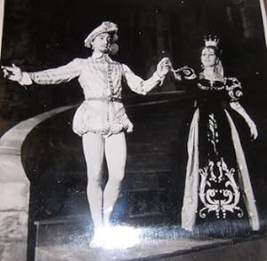 B&W Photo of the ballet "Diane de Poitiers." Roger Ritz & Micheline Bardin.