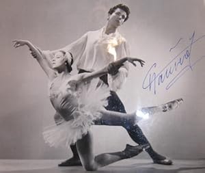 B&W Photo of the ballet "La Mort du Cygne", 2e acte. Featuring Rolant Petit & Yvette Chauvire. Au...