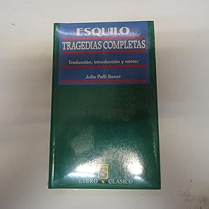 Image du vendeur pour TRAGEDIAS COMPLETAS. mis en vente par Librera J. Cintas