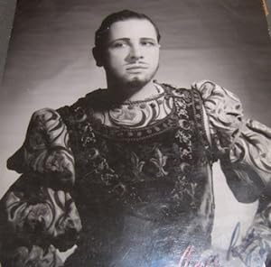 Autographed B&W Photo of Georges Nore, costume de "Rigaletto"