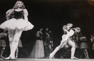 B&W Photo of the ballet "Giselle", 1er acte. Featuring Lycette Darsonval