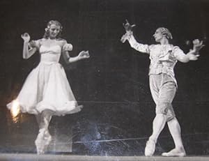 B&W Photo of ballet "Elvire." Featuring Lycette Darsonval & Serge Peretti.