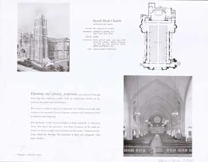 Image du vendeur pour Photographs and Plan of Sacred Heart Church, Irvington, NJ mis en vente par Wittenborn Art Books