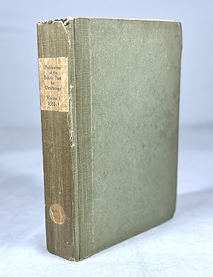 Publications of the British Trust for Ornithology Volume I (1935-1939)