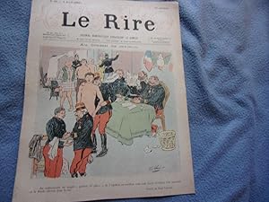 Gravure sur bois de paul leonnec 1895 au conseil de revision journal le rire