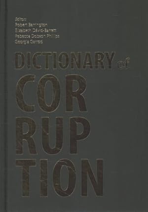 Imagen del vendedor de Dictionary of Corruption a la venta por GreatBookPricesUK