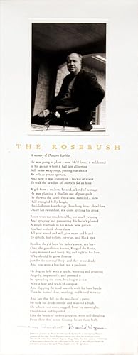 The Rosebush: A Memory of Theodore Roethke [Broadside]