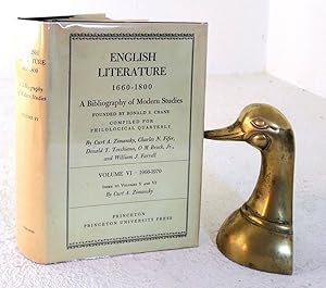 Seller image for English Literature 1660-1800: a bibliography of Modern Studies, founded by Ronald S. Crane for sale by Structure, Verses, Agency  Books