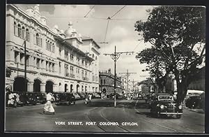 Ansichtskarte Colombo, York Street, Ford