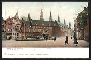 Ansichtskarte Middelburg, Balans, Strassenansicht