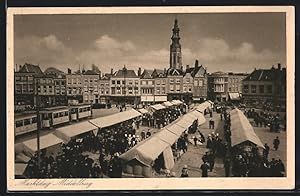 Ansichtskarte Middelburg, Marktdag