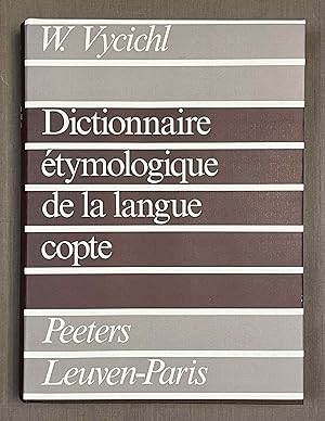 Imagen del vendedor de Dictionnaire tymologique de la langue copte a la venta por Meretseger Books