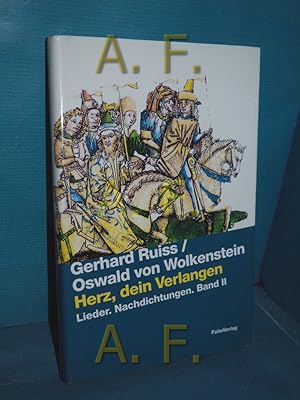 Imagen del vendedor de Herz, dein Verlangen : Lieder, Nachdichtungen mit den Originaltexten im Anhang (Lieder, Nachdichtungen Band 2, Transfer 87) a la venta por Antiquarische Fundgrube e.U.