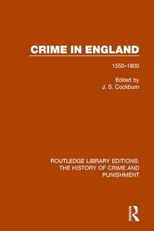 Bild des Verkufers fr Crime in England : 1550-1800 zum Verkauf von AHA-BUCH GmbH