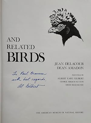Image du vendeur pour Curassows and Related Birds (Signed by illustrator) mis en vente par Ken Sanders Rare Books, ABAA