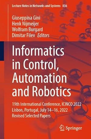 Seller image for Informatics in Control, Automation and Robotics for sale by BuchWeltWeit Ludwig Meier e.K.