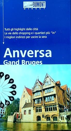 Anversa Gand Bruges. Con mappa