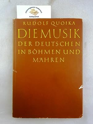 Immagine del venditore per Die Musik der Deutschen in Bhmen und Mhren. venduto da Chiemgauer Internet Antiquariat GbR