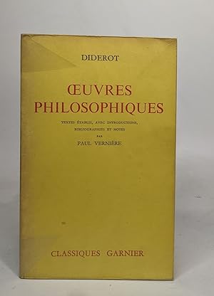 Seller image for Oeuvres philosophiques for sale by crealivres