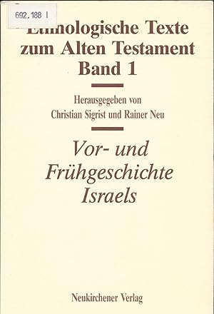 Seller image for Ethnologische Texte zum Alten Testament - Band 1 for sale by avelibro OHG