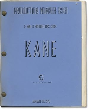 Imagen del vendedor de Brother John [Kane] (Original screenplay for the 1971 film) a la venta por Royal Books, Inc., ABAA