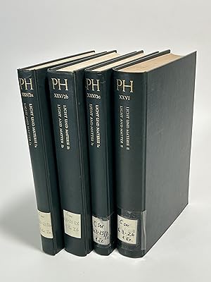 Seller image for Handbuch der Physik: Licht und Materie Ia, Ib, Ic und II. Vier Bnde. (= Handbuch der Physik - Encyclopedia of Physics. Band XXV/2a, XXV/2b, XXV/2c und XXVI). . for sale by Antiquariat Bookfarm