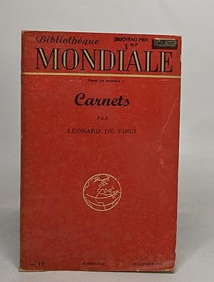 Seller image for Carnets / bibliothque mondiale 1969 for sale by crealivres