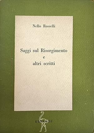 SAGGI SUL RISORGIMENTO E ALTRI SCRITTI