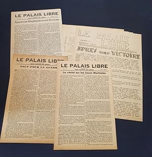 Rarissime ensemble de 5 numéros du Palais libre - Organe du Front National des juristes ( 3/5/6/8...