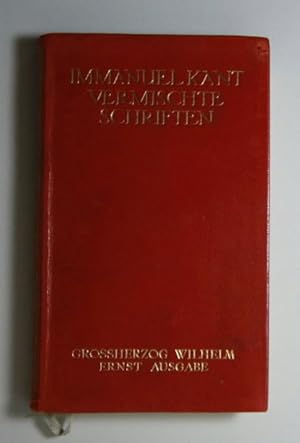 Vermischte Schriften. Grossherzog Wilhelm Ernst Ausgabe.