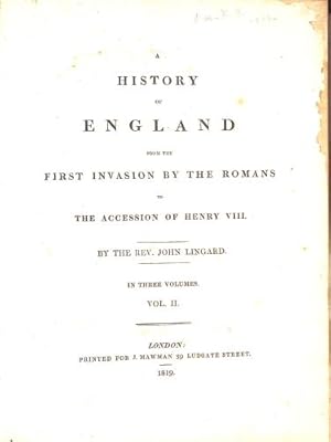 Bild des Verkufers fr A History of England, from the First Invasion By the Romans zum Verkauf von WeBuyBooks