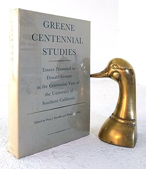 Seller image for Greene Centennial Studies Essays to Honor Donald Greene in the Centennial Year of the University of Southern California for sale by Structure, Verses, Agency  Books