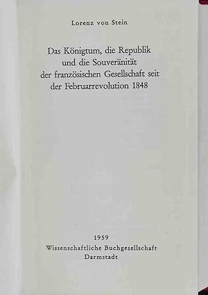 Bild des Verkufers fr Geschichte der sozialen Bewegung in Frankreich von 1789 bis auf unsere Tage - BAND 3: Das Knigtum, die Republik und die Souvernitt der franzsischen Gesellschaft seit der Februarrevolution 1848. zum Verkauf von books4less (Versandantiquariat Petra Gros GmbH & Co. KG)