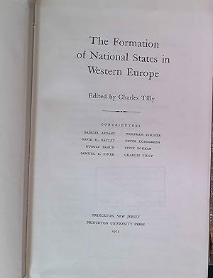 Imagen del vendedor de The formation of national states in Western Europe. a la venta por books4less (Versandantiquariat Petra Gros GmbH & Co. KG)