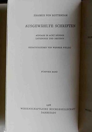 Imagen del vendedor de Ausgewhlte Schriften (Ausgabe in 8 Bnden lateinisch-deutsch) - FNFTER BAND. a la venta por books4less (Versandantiquariat Petra Gros GmbH & Co. KG)