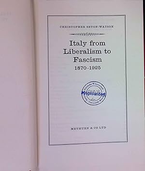 Bild des Verkufers fr Italy from Liberalism to Fascism: 1870-1925. zum Verkauf von books4less (Versandantiquariat Petra Gros GmbH & Co. KG)