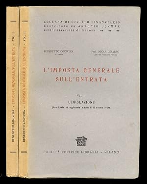 L'imposta generale sull'entrata. Vol. I: commento [- vol. II: legislazione. Coordinata ed aggiorn...