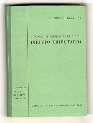 I concetti fondamentali del diritto tributario.