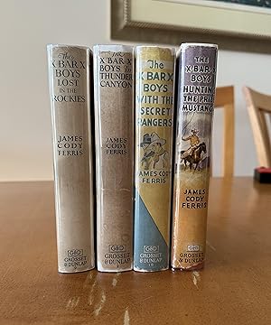 X Bar X Boys Series *Lot of 4* HC DJ Huntikng Prize Mustangs, Secret Rangers, Lost in the Rockies...