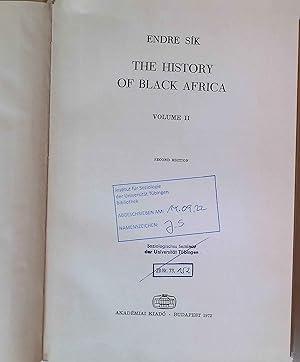 Imagen del vendedor de The History of Black Africa, Volume II. a la venta por books4less (Versandantiquariat Petra Gros GmbH & Co. KG)